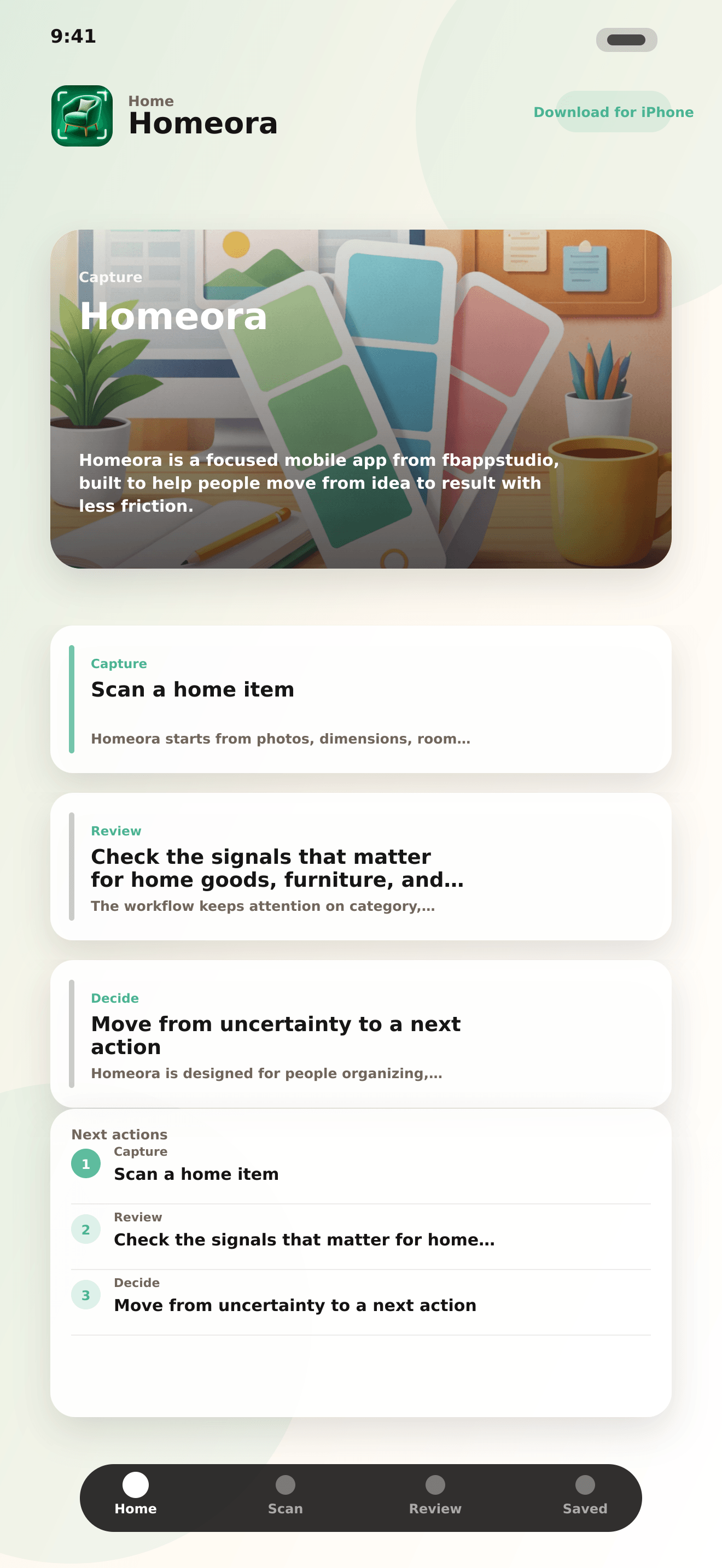 Homeora Screenshot 1